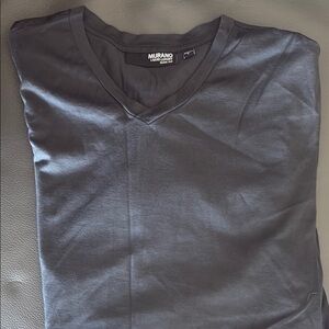 Murano Men's Black V-Neck Shirt